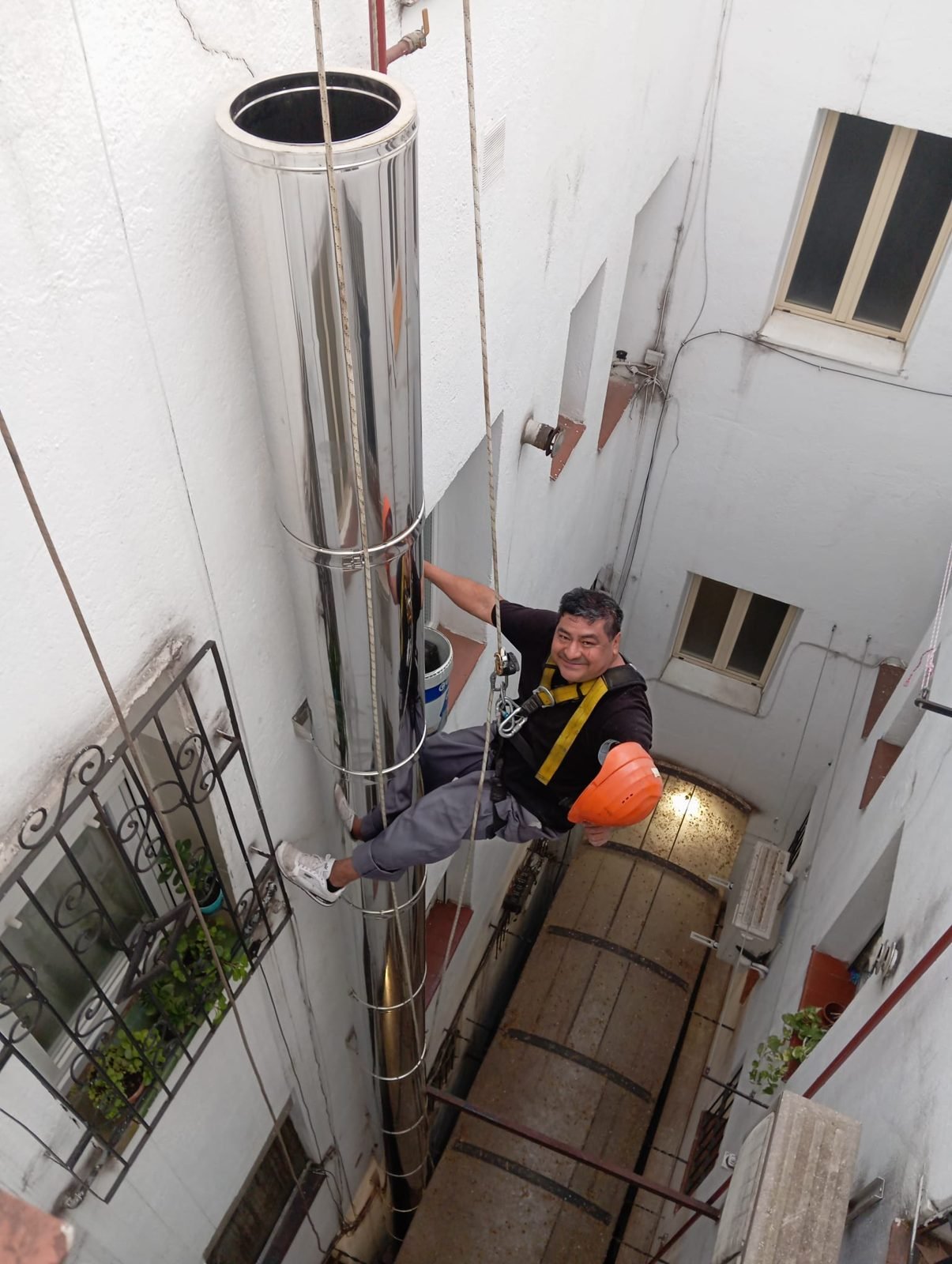 Instalación de extracción en altura